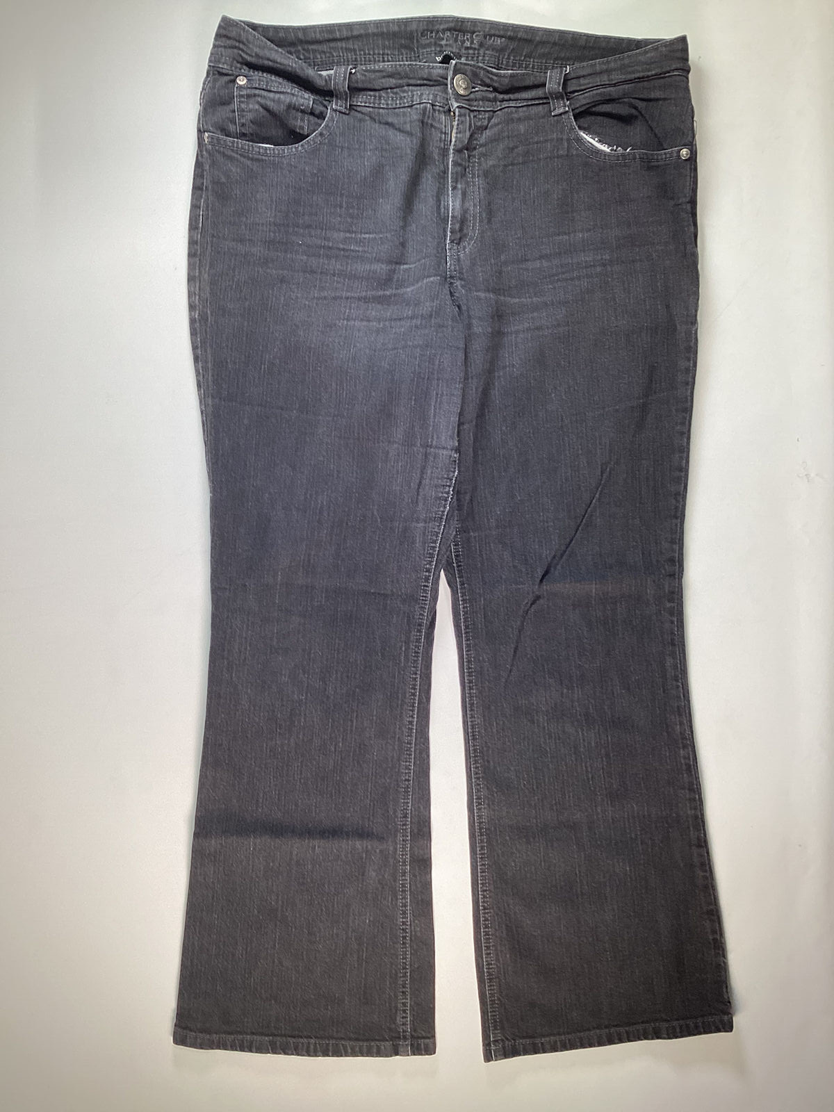 Womens Charter Club Jeans Black Bootcut Size 16 GUC