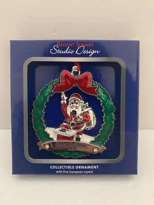 Regent Square Studio Design Merry Christmas 2022 Santa Collectible Ornament