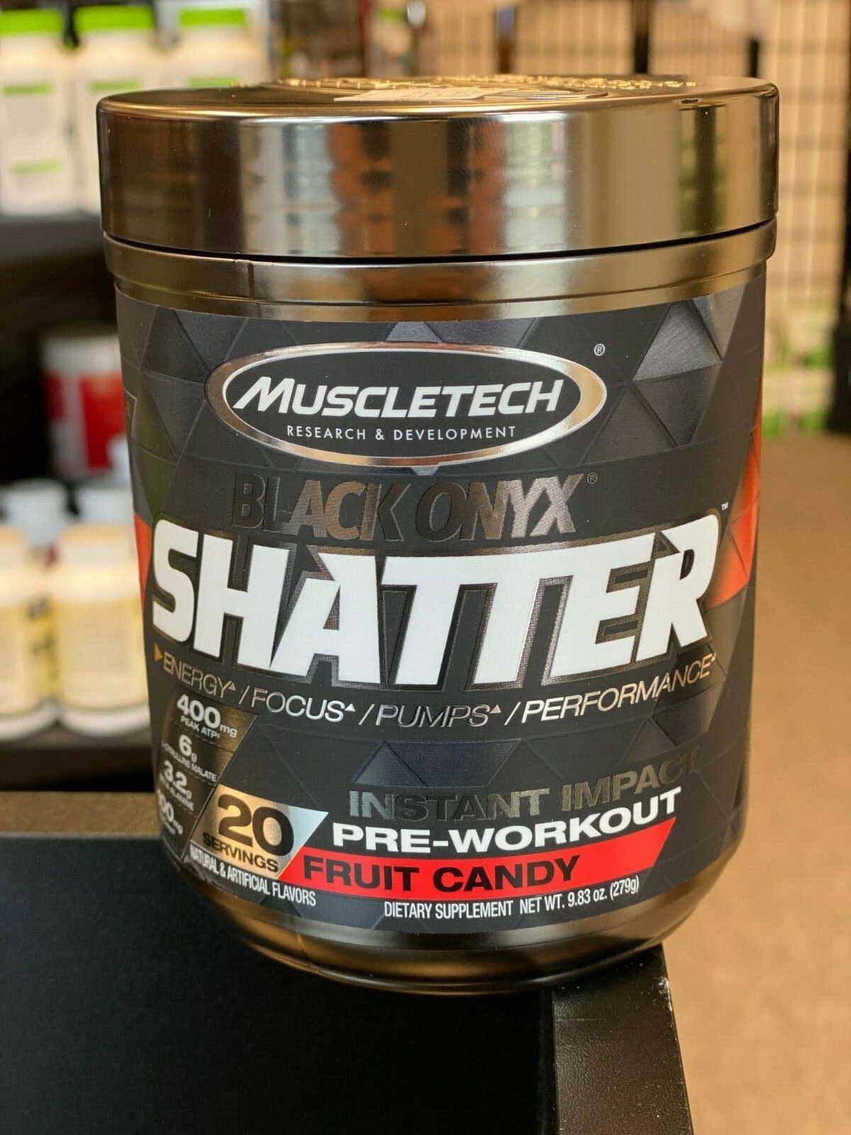 Muscletech Shatter Back Onyx Pre Workout 20 Servings Free Shipping Richmondnaturals