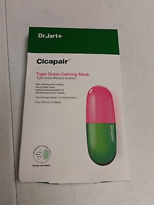 Dr.Jart+ Cicapair Tiger Grass Calming Mask 1 box (5 sheets) US Seller Sale!!