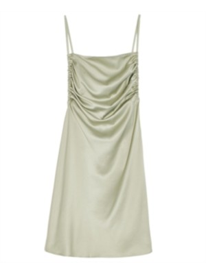 Женское платье-сорочка DANIELLE BERNSTEIN на тонких бретельках с квадратным вырезом выше колена