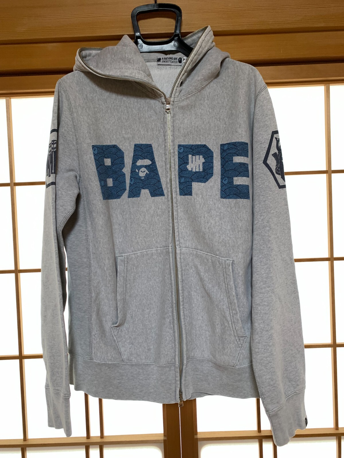トップス A bathing APE NYC LOGO HOODIE GRAY 2XL Sneaker Politics