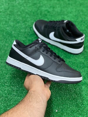 Nike Dunk Low 'Black Panda 2.0' Mens Retro Skate Shoes DV0831-002 VNDS Sz 9