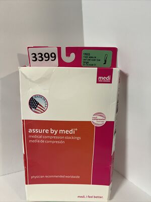 Medi Assure Compression Socks Calf Unisex PET OT MEDIUM Beige 20-30 15202￼