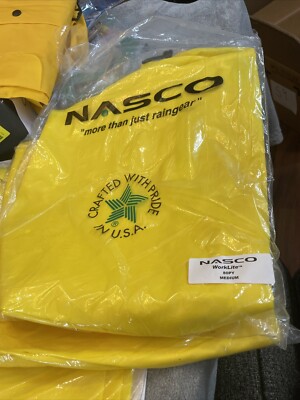 Nasco D6413-99 Flame Resistant Fly Front Worklite Rain Pant Polyurethane/Nylon M
