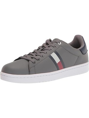 

TOMMY HILFIGER Мужские Серые Кроссовки На Платформе с Круглым Носком Logo Lampkin, Серый, TMLAMPKIN