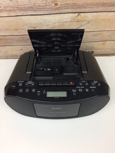 Sony CFD-S50 Portable CD Cassette AM-FM Radio Audio-In Boombox Player Power Cord