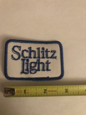 Vintage Schlitz Light  Beer Distributor Cloth Patch 1970s