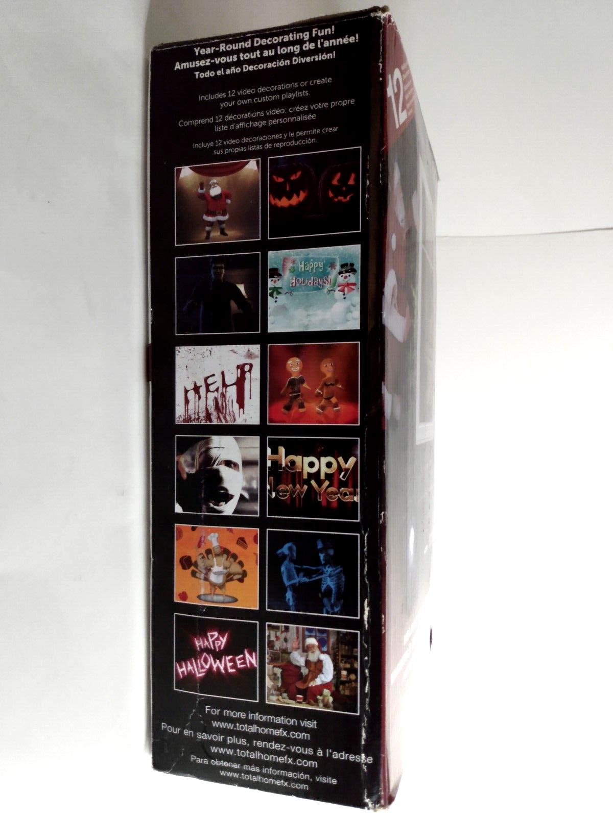 Total Home FX Window LED Video Projector Holiday Decorating Kit