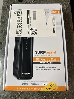 ARRIS SURFboard SBG10 DOCSIS 3.0 Wi-Fi cable modem - black