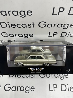NEO SCALE 1963 Chevrolet Nova SS Green Resin Model 1:43 Scale NEW with Case