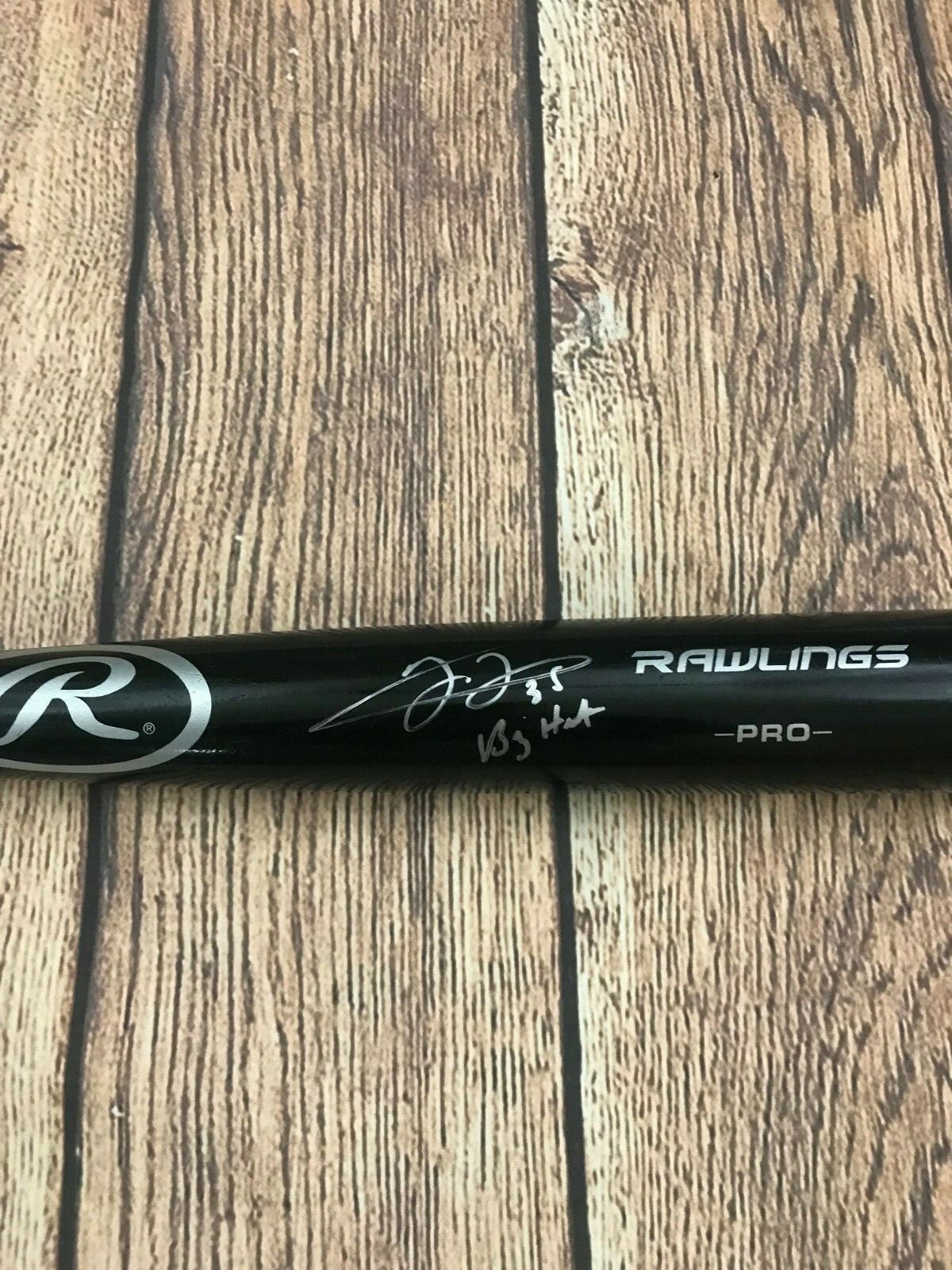 FRANK THOMAS SIGNED/AUTOGRAPHED RAWLINGS BLACK BAT 