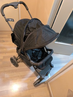 Super Toller Circle Kinderbuggy Schwarz, 1Hand Mechanismus 