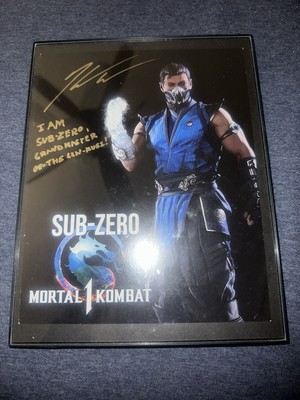 Mortal Kombat 1 Sub Zero Print Signed 