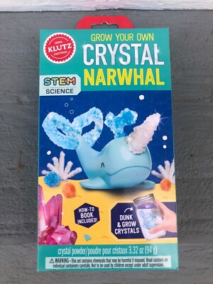 NIB - Grow Your Own Crystal Narwhal - Klutz