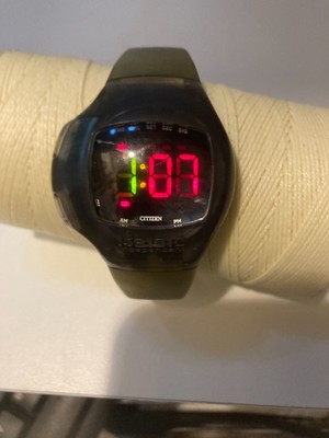 Rare Vintage 90s Citizen Independent 1481010  Display LED Watch(US only)