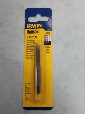 Irwin Hanson High Carbon Steel SAE Fraction Tap 1/4 in. - 20NC 1 Pc 8120