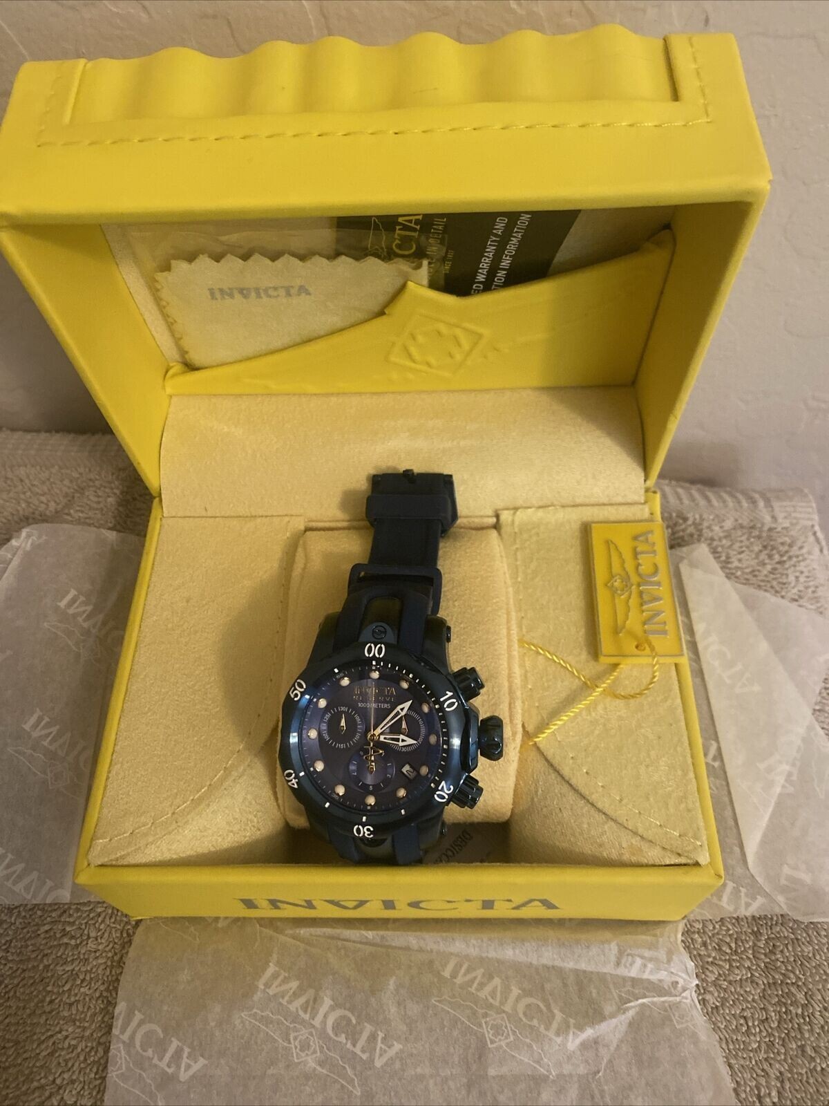 Invicta Reserve Venom Blue Label 42mm Blue Model 31102