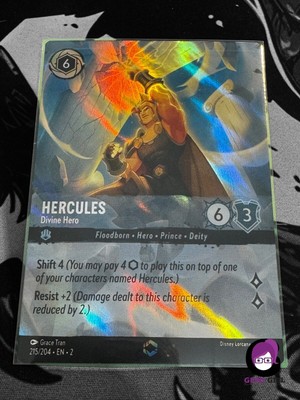 Hercules - Divine Hero - 215/204 Disney Lorcana Rise of the Floodborn Enchanted