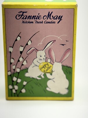 Vintage Fresh Fanny Farmer Candies Rare Cardboard Candy Boxes Easter Bunny 1950s