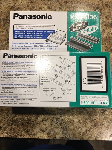 3 Packs panasonic kx-fa136 Ink Film
