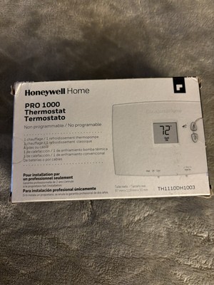 Honeywell Pro 1000 Horizontal Non Programmable Thermostat - TH1110DH1003