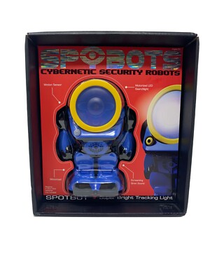 Spy Bots Spotbot Cybernetic Security Robot LED Searchlight Motion Sensor NIB New