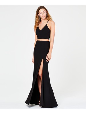 B DARLIN Womens Black Evening Top 1314
