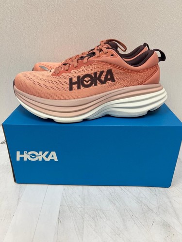 Hoka One One Bondi 8 Pink Clay Running Sneakers 1127952-EPCL