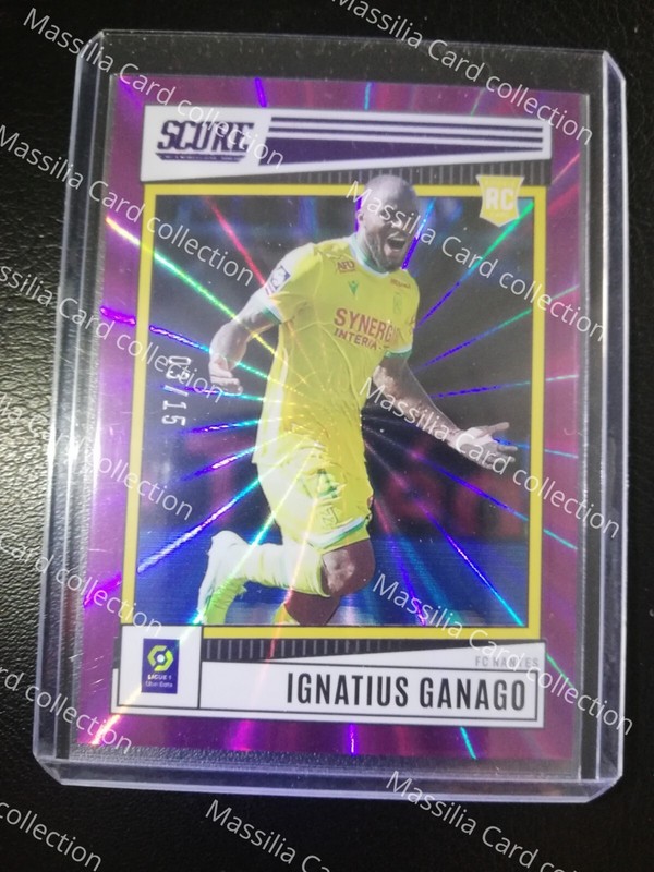 2022-23 Panini Score Ligue 1 Rc Ganago /15 Purple Laser Fc Nantes 