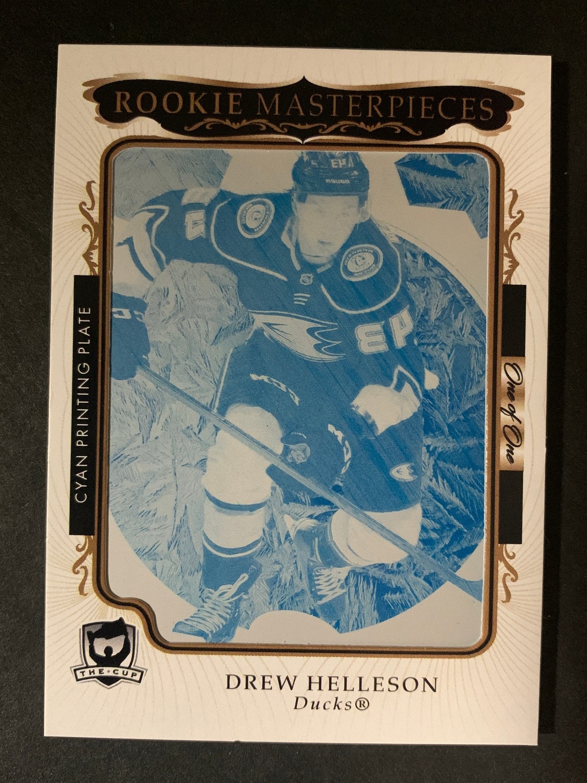 2023 Upper Deck The Cup Rookie Masterpieces Drew Helleson 1/1 Printing Plate