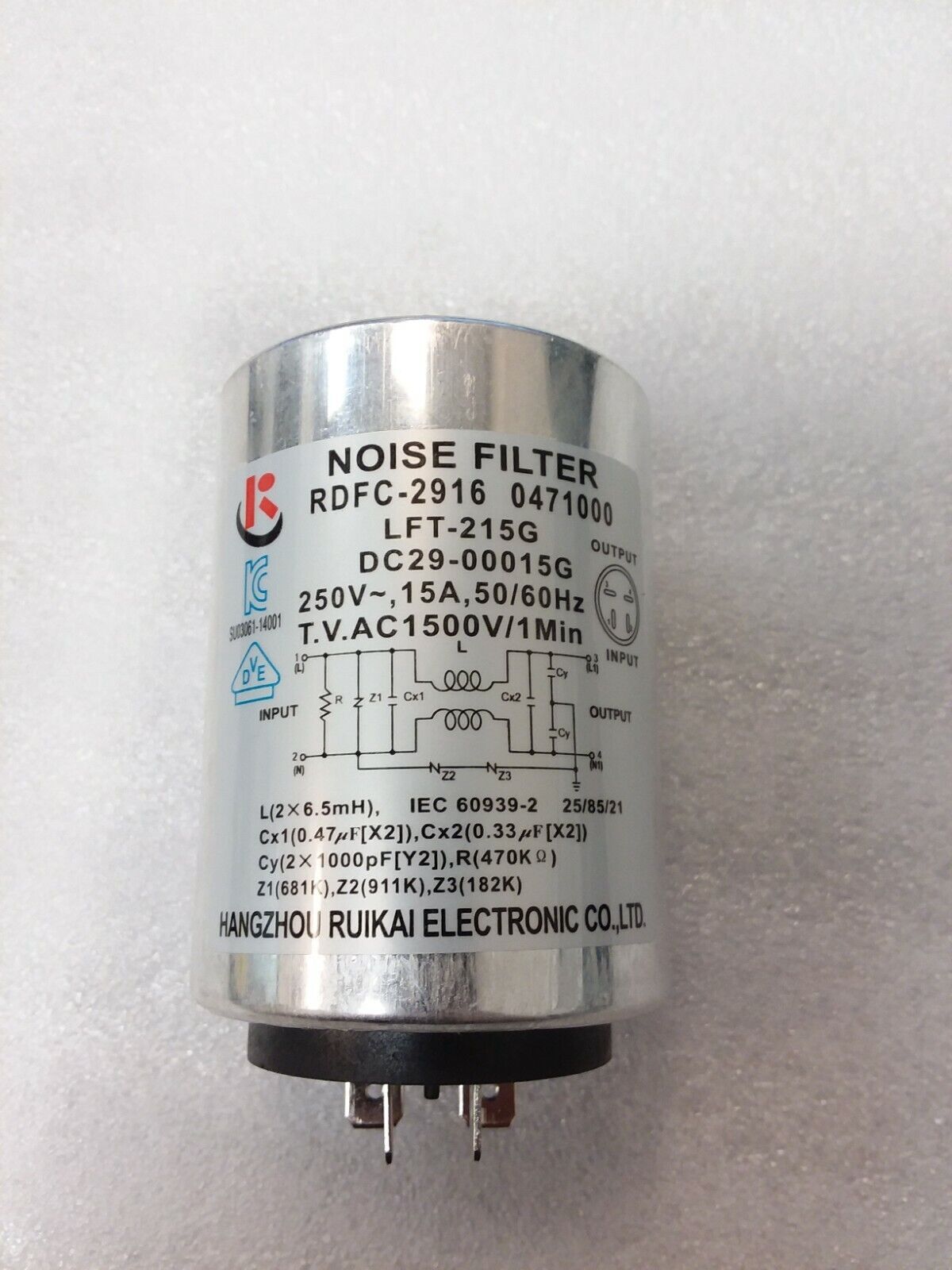 OEM Samsung Part DC29-00015G / RDFC-2916 Washer/Dryer OEM Samsung Part DC29-00015G / RDFC-2916 Washer/Dryer