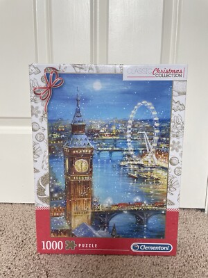 clementoni Christmas Collection Snow Flakes on the Big Ben jigsaw puzzle
