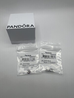 PANDORA 798969C03 Mini Pink Spacer Charm SILVER 925 &  798363CZ Musical Note Lot