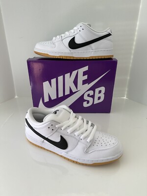 NIKE SB DUNK LOW PRO ISO (ORANGE LABEL WHITE/BLACK GUM) (SIZE 9) (CD2563-101)