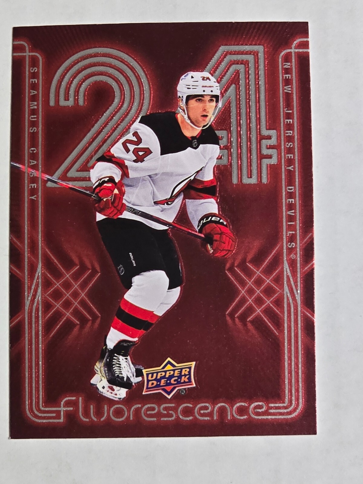 Seamus Casey 2024-25 Upper Deck Series 2 Fluorescence #F-39