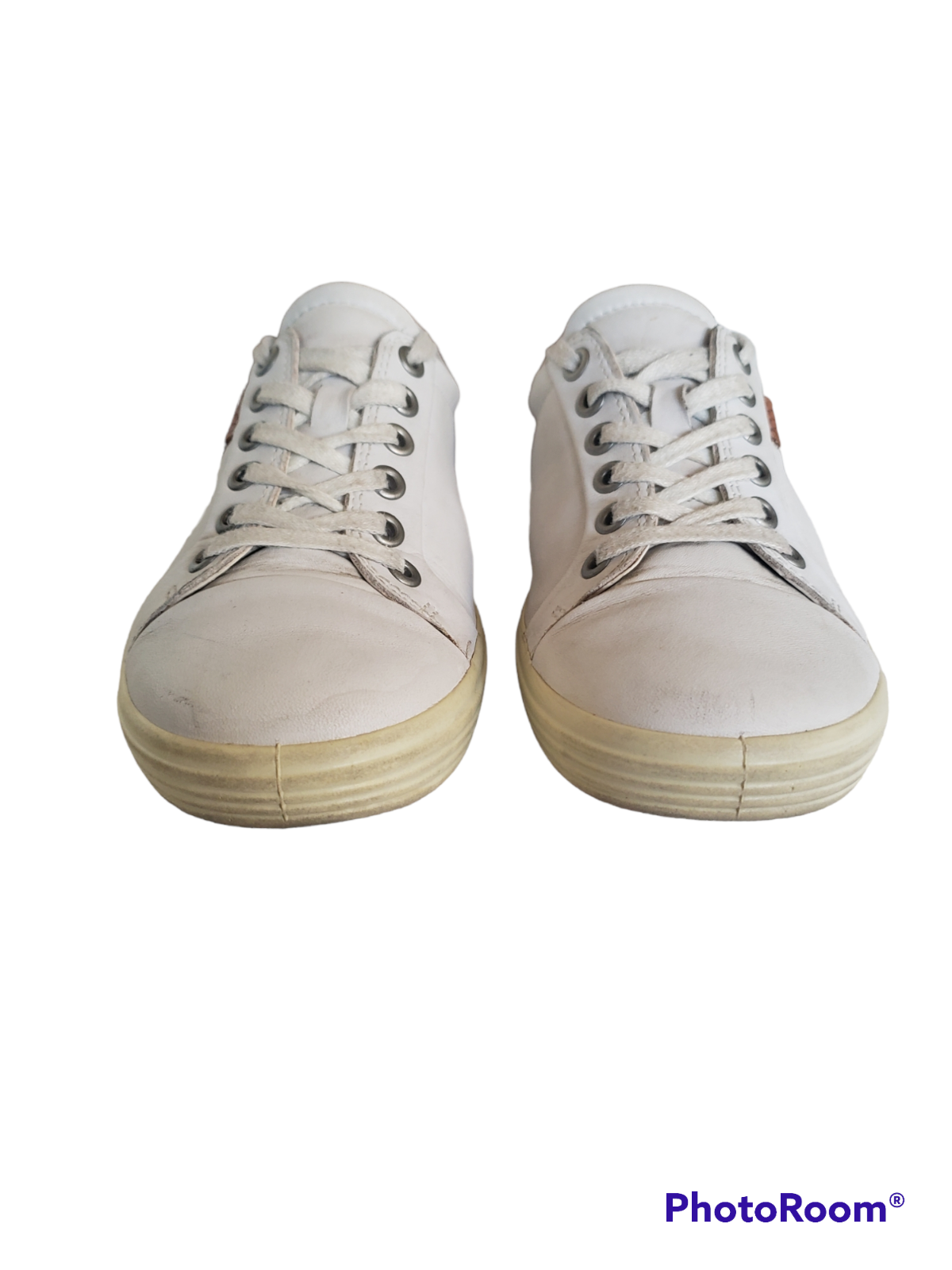 Ecco Women's Soft VII  7 Fashion White Leather Sneaker Women's Size EU 36 / US 5