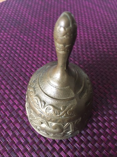 Messing Tischglocke-Weihnachtsglocke-Handglocke-schöner Glockenklang *TOP***