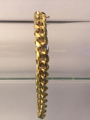 Vintage Gold Tone Chain Bracelet Chain 6.75  5mm Seta