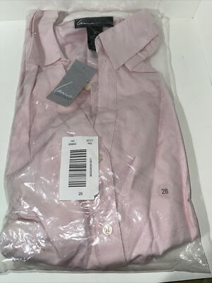 Lane Bryant 3/4 Sleeve Textured Perfect Shirt. Size 28. Light Pink. New In Pkg