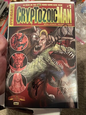 Cryptozoic Man #1 2nd Print Dynamite Four Signatures