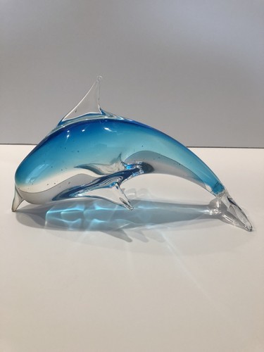 Crystal Glass Dolphin Underwater Ocean Sea Art Decoration Paperweight Collection