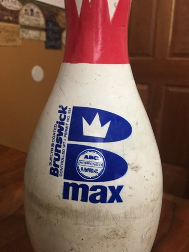 Used BRUNSWICK  MAX  BOWLING PIN,Brunswick made in USA  Pin very used condition