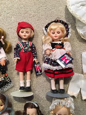 10 Collectible 1970's/1980's Dolls.  10 different vintage dolls.  Plus Clothing