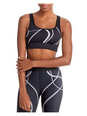 Облегающий черный спортивный бюстгальтер COR