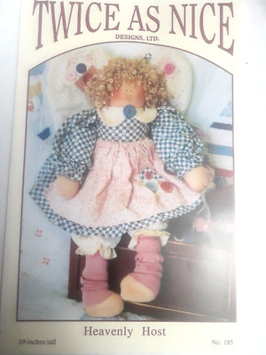 Heavenly Host 19'' Angel Craft Floppy Doll Sewing Pattern 185 Twice as Nice UC FF