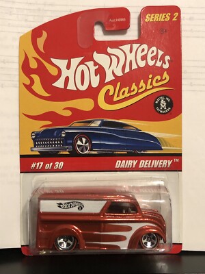 Hot Wheels Classics Series 2 Dairy Delivery Orange Red Line Wheels 1:64