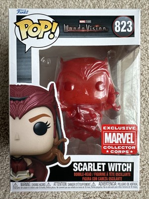 Funko Pop! Scarlet Witch WandaVision #823 Marvel Collector Corps Exclusive Red