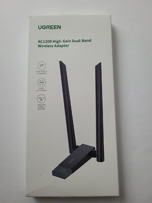 UGREEN, AC1300 High-Gain Dual_Band Wireless Adapter