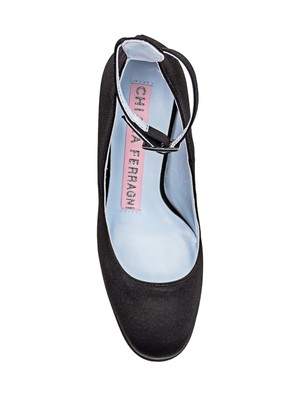 Pre-owned Chiara Ferragni Star Heel Shoe In Black